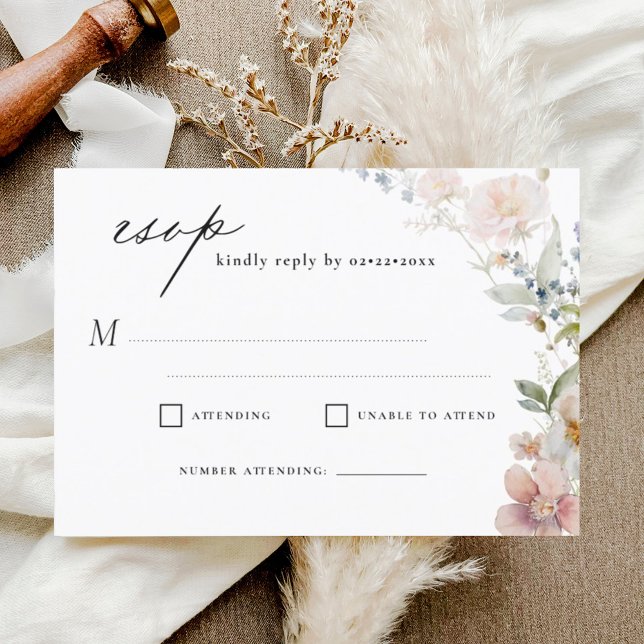 Invitación Fragmento silvestre Boda Jardín RSVP (Subido por el creador)
