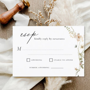 Invitación Fragmento silvestre Boda Jardín RSVP
