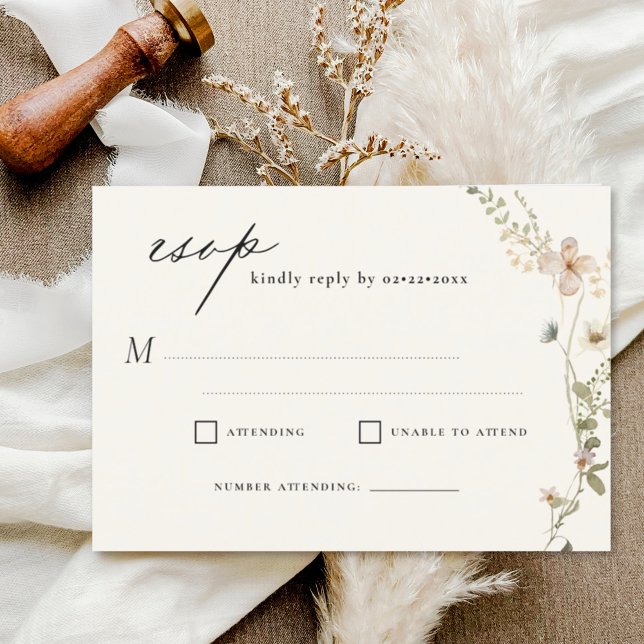 Invitación Fragmento silvestre Boda Jardín RSVP (Subido por el creador)