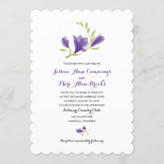 Invitación Fragrante Freesia Petals | BODA