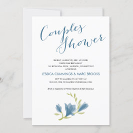 Invitación Fragrante Freesia Petals | Ducha de pareja