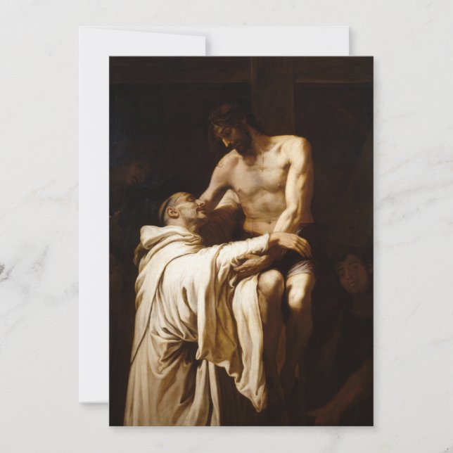 Invitación Francisco Ribalta - Cristo abrazando a San Bernard (Anverso)