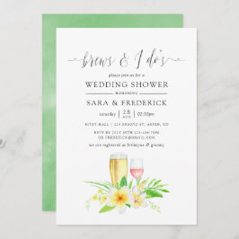 Invitación Frangipani se prepara ante la I Do