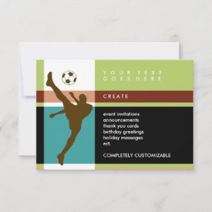 Invitación franjas de fútbol