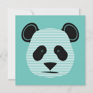 Invitación franjas pandas