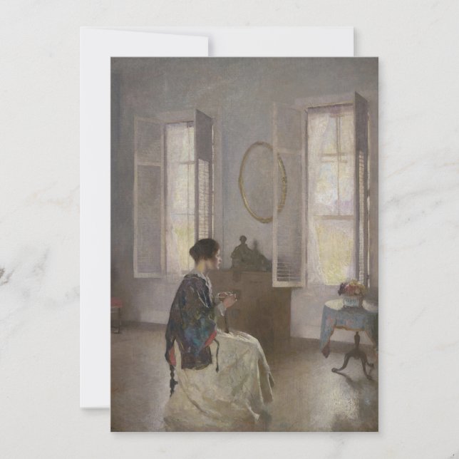 Invitación Frank Weston Benson - La ventana abierta (Anverso)