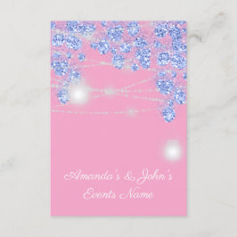Invitación Frascos de luces de boda rústico brillo azul chisp