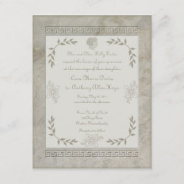 Invitación Frase latina de Juno de la diosa junto con vida