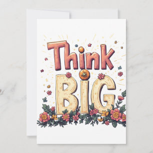 Invitación frase para pensar en grande