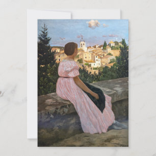 Invitación Frederic Bazille - El vestido rosa