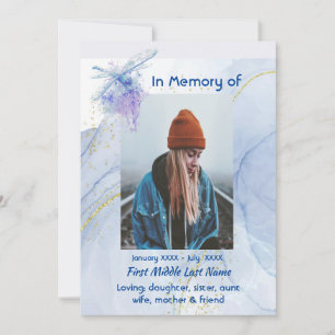 Invitación Freno en memoria de la libélula conmemorativa de l