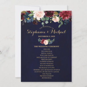 Invitación Frente de fanáticos del Boho floral de la Marina R