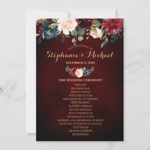 Invitación Frente de fanáticos del Boho floral de la Marina R