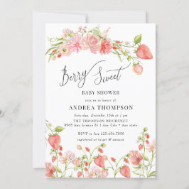 Invitación Fresa | Baby Shower de verano
