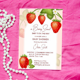 Invitación Fresa bebé berry dulce