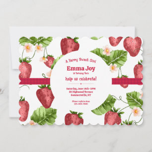 Invitación Fresa Dulce