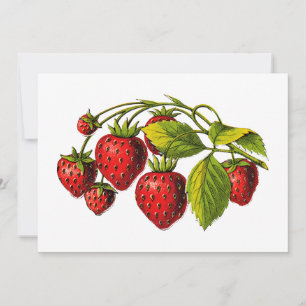 Invitación Fresas frescas