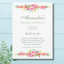 Fresas rosas de Rubor y duchas de novias peony