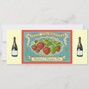 Invitación Fresas y Fiesta de Champaña
