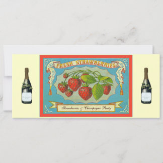 Invitación Fresas y Fiesta de Champaña