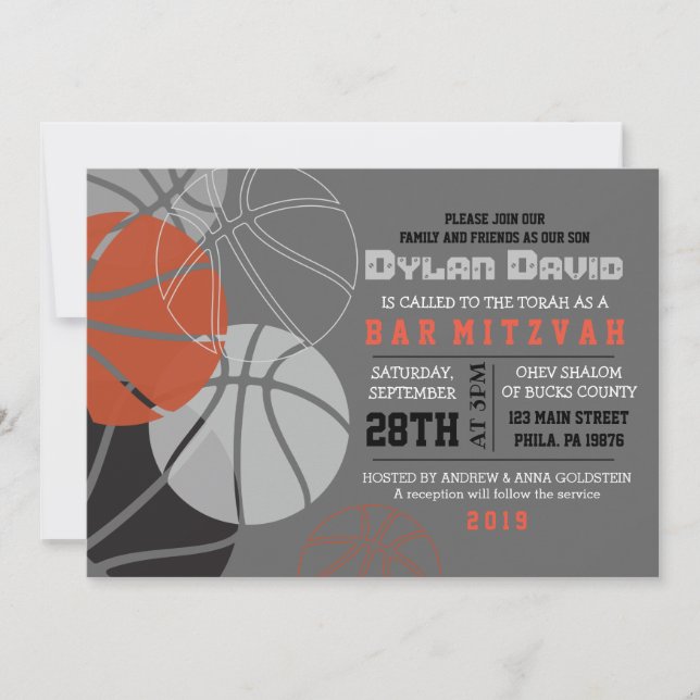 Invitación FRESCA de Mitzvah de la barra del (Anverso)
