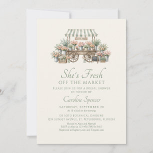 Invitación Fresca del mercado: Despedida de soltera