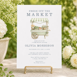 Invitación Fresca Salida del Mercado Despedida de Soltera