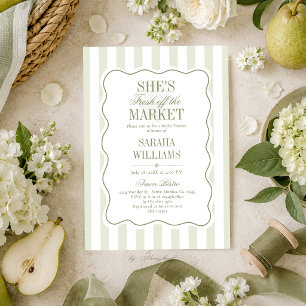 Invitación Fresca Salida del Mercado Despedida de Soltera