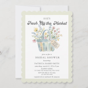 Invitación Frescas Del Mercado Cumpleaños Nupcial en el Merca