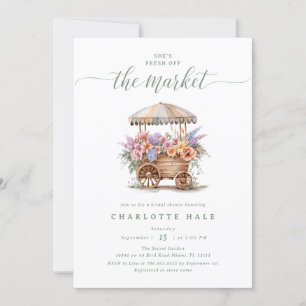 Invitación Fresco de Floral Baño Nupcial