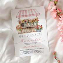 Fresco de la ducha de novia en el mercado