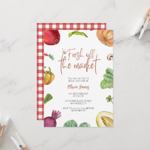 Invitación Fresco de la ducha de novia en el mercado