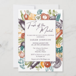 Invitación Fresco de la ducha de novia en el mercado