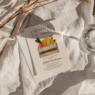 Invitación Fresco De La Ducha De Novias Del Mercado