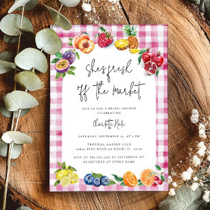 Invitación Fresco De La Ducha De Novias Del Mercado