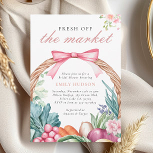 Invitación Fresco De La Ducha De Novias Del Mercado