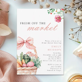 Invitación Fresco De La Ducha De Novias Del Mercado