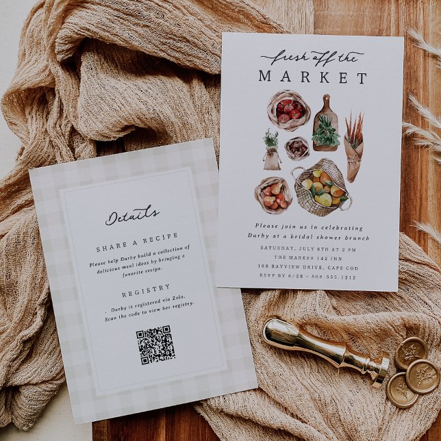 Invitación Fresco De La Ducha De Novias Del Mercado (Subido por el creador)