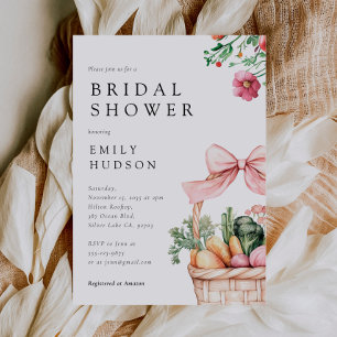 Invitación Fresco De La Ducha De Novias Del Mercado