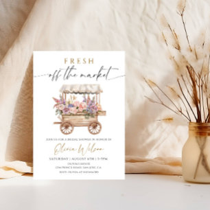 Invitación Fresco del mercado de la ducha de novias - mercado