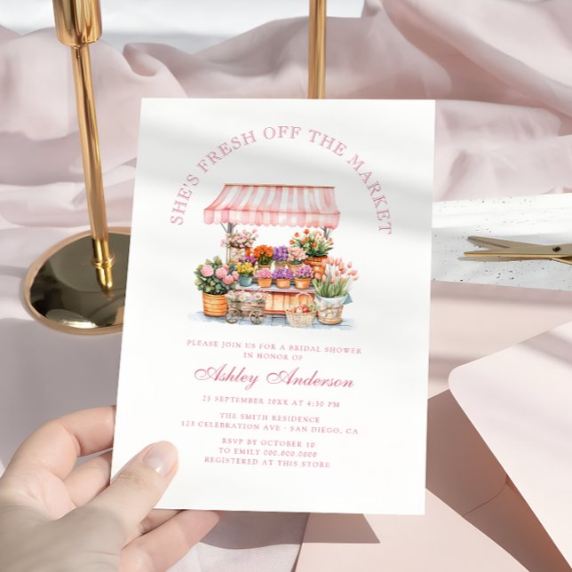 Invitación Fresco Del Mercado De Los Agricultores De La Ducha (Subido por el creador)