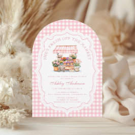 Invitación Fresco Del Mercado De Los Agricultores De La Ducha