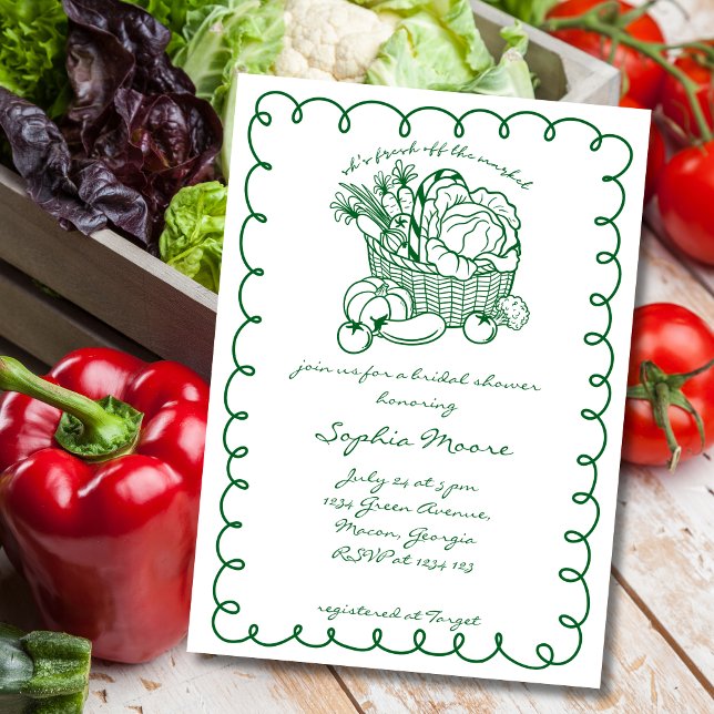 Invitación Fresco Del Mercado De Los Agricultores De La Ducha (Subido por el creador)