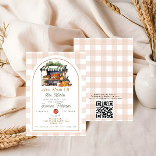 Invitación Fresco Del Mercado De Los Agricultores De La Ducha