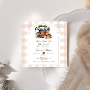 Invitación Fresco Del Mercado De Los Agricultores De La Ducha