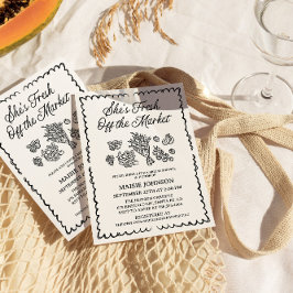 Invitación Fresco Del Mercado, Ducha De Novias, Mercado De Ag