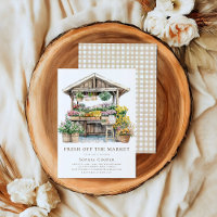 Fresco del mercado Floral Bridal Shower