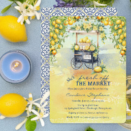Invitación Fresco Del Mercado Lemon Stand Bridal Shower