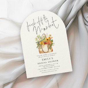 Invitación Fresco del mercado Sunflower Bridal Shower Arch