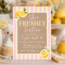 FRESCO Dieciséis Limones Rosa y Amarillo Cumpleaño